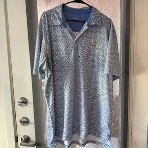 Masters Blue and White Polo Shirt